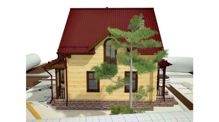 Проект дома из профилированного бруса Неприк