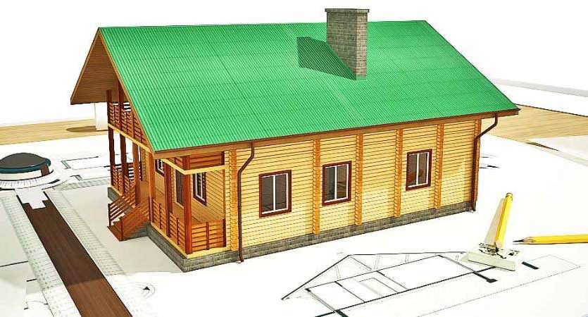 Проект дома из профилированного бруса Куйбышев