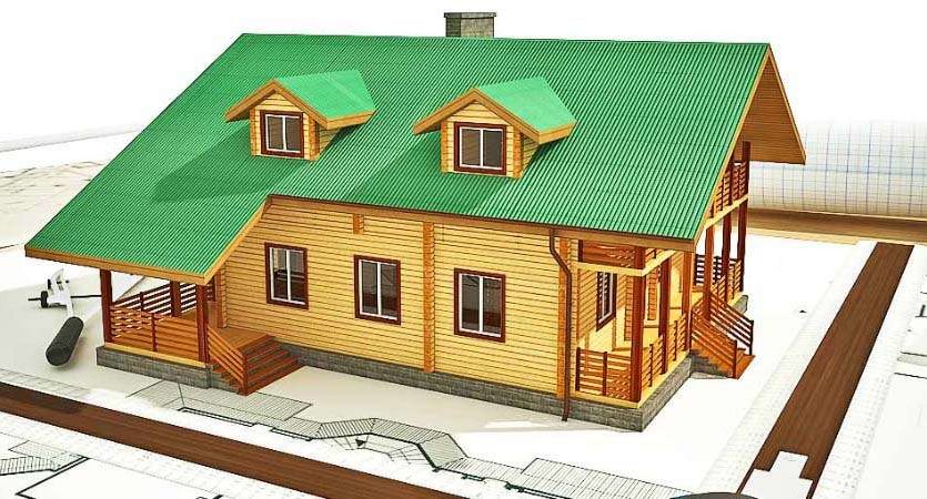 Проект дома из профилированного бруса Куйбышев