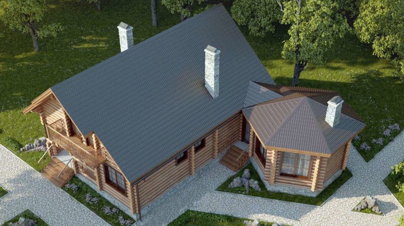 Проект из оцилиндрованного бревна Чистоозерье