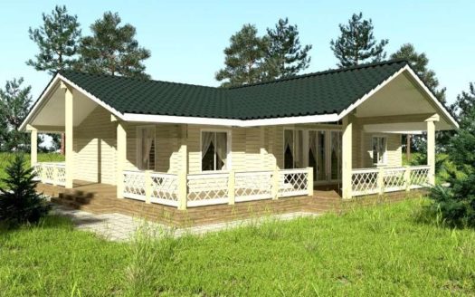 Одноэтажный проект из профилированного бруса Елецк