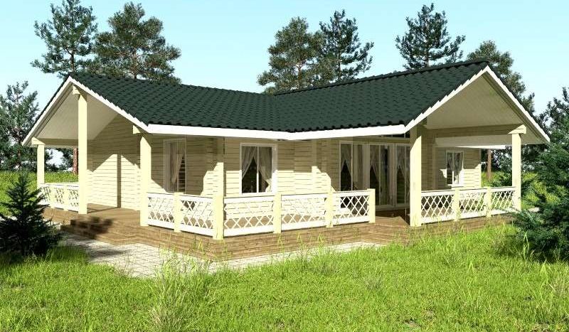 Одноэтажный проект из профилированного бруса Елецк
