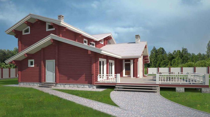 Дуплекс «Сурск», боковое крыло с террасой
