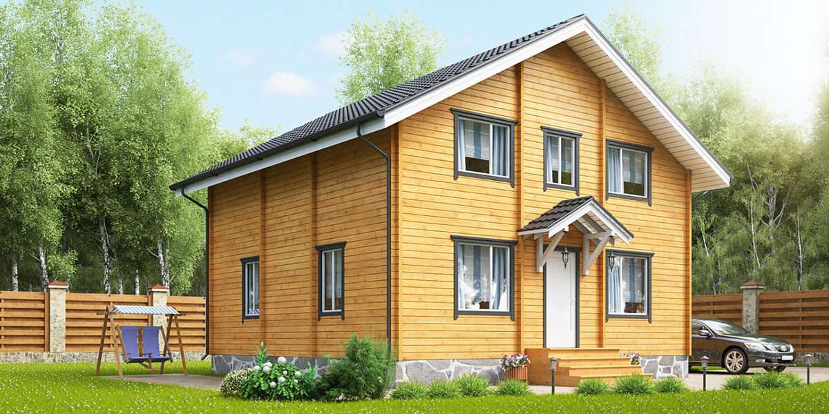 Проект небольшого дома из двойного бруса