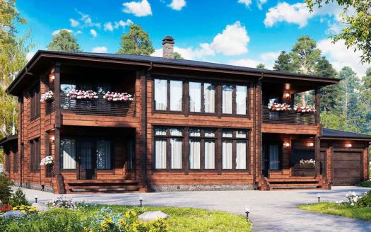 Проект гостиницы из клееного бруса