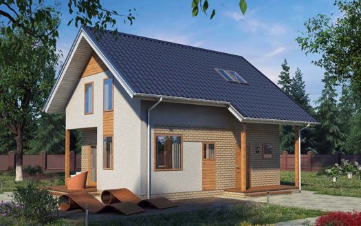 Проект недорогого каркасного дома под ключ
