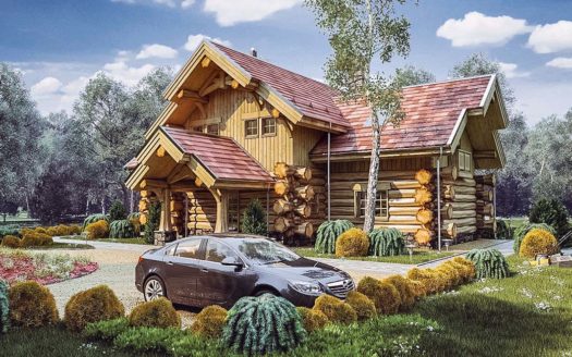 Проект дома из бревна ручной рубки