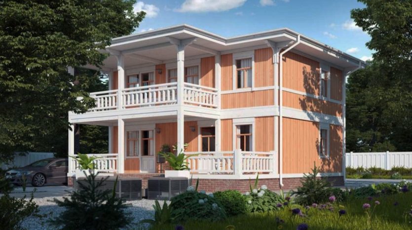 Американский проект двухэтажного дома Даллас