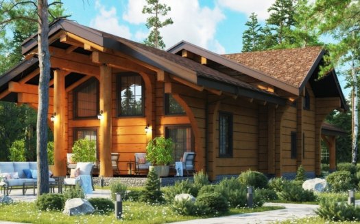 Проект загородного дома в стиле шале Кантемировск