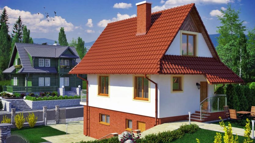 Проект узкого дома из газобетона Алчевск