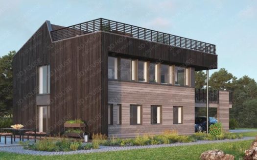 Проект дома с эксплуатируемой кровлей Ленинск-Кузнецкий